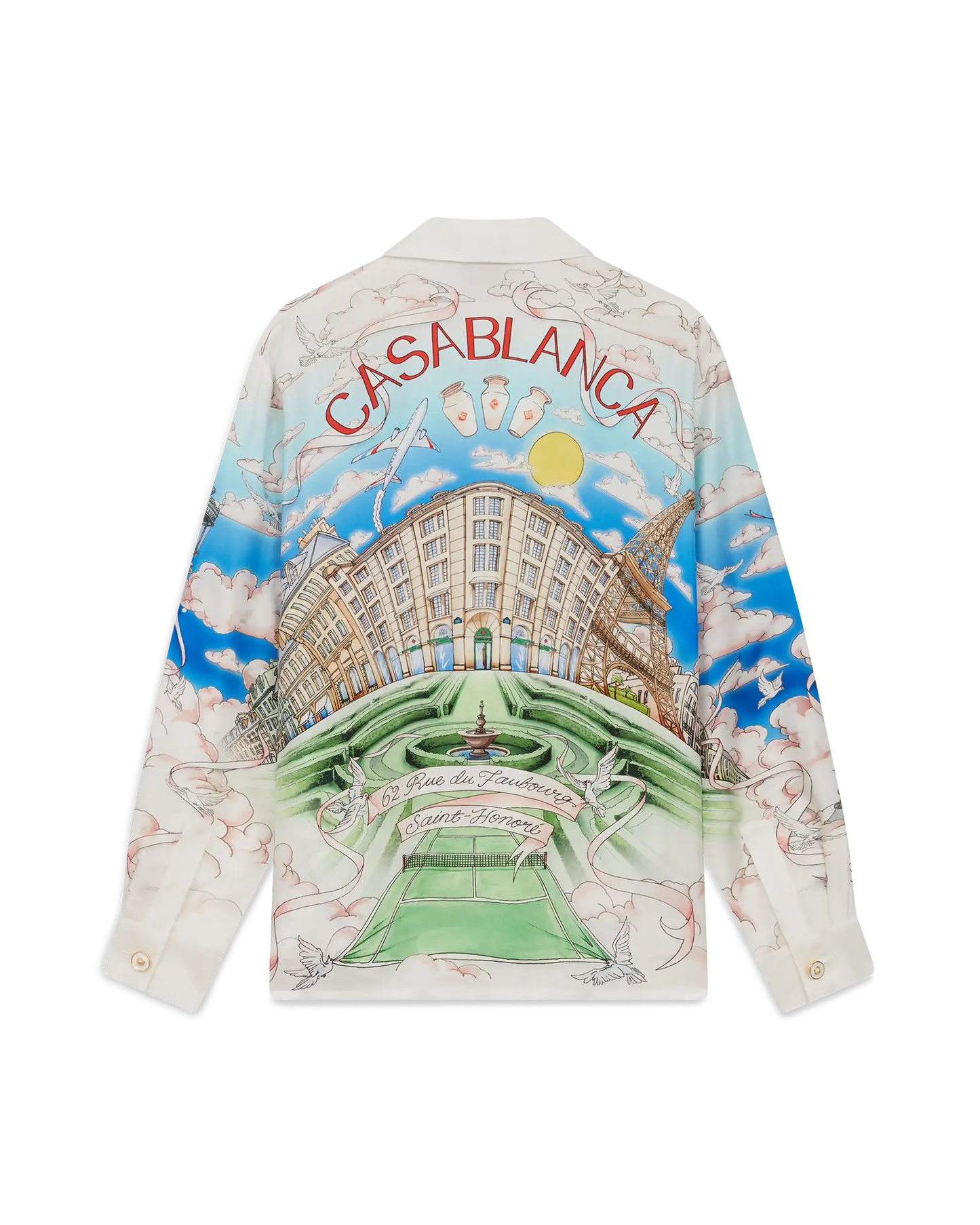 Paris Store Long Sleeve Silk Shirt