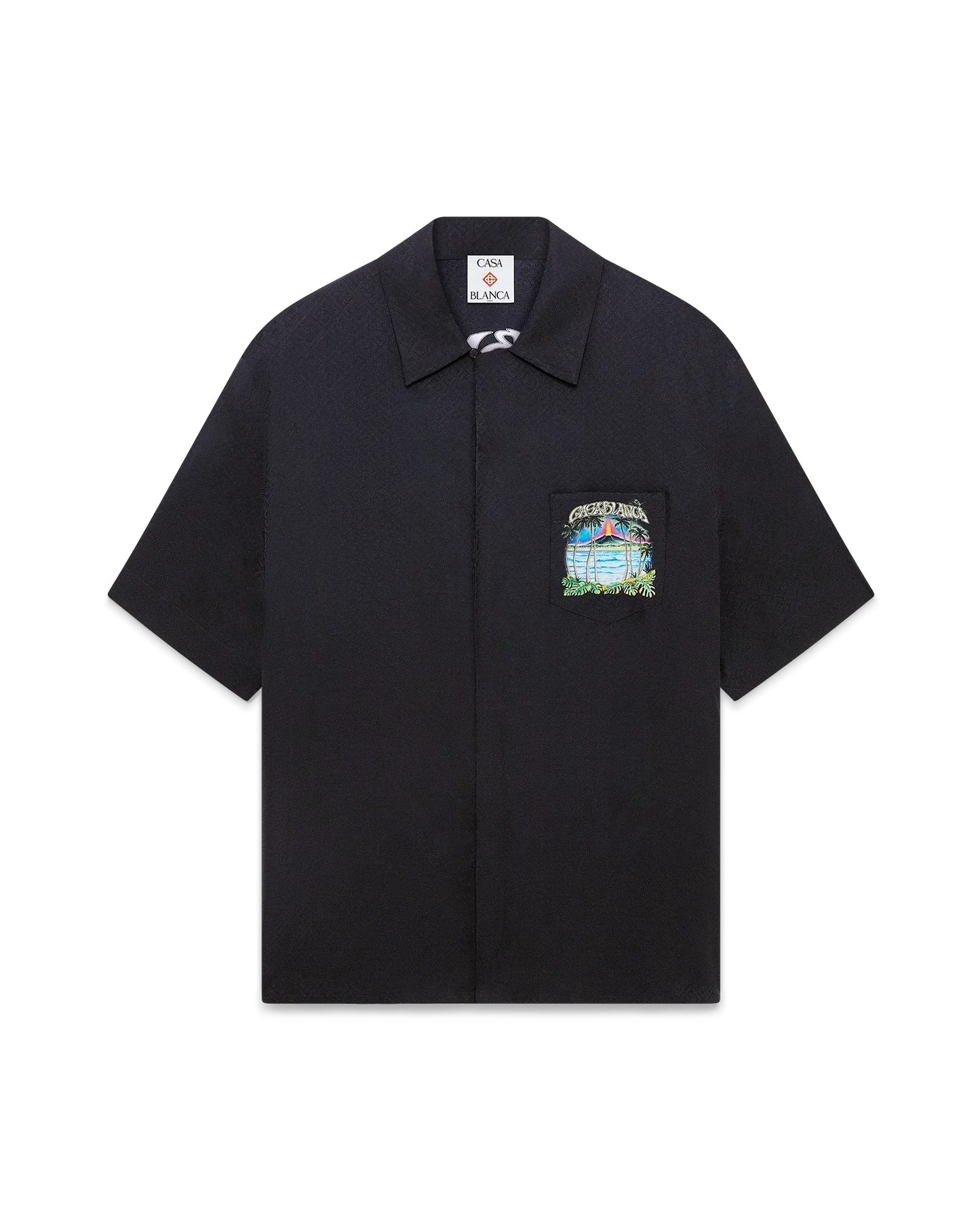 Volcano Short Sleeve Jacquard Shirt