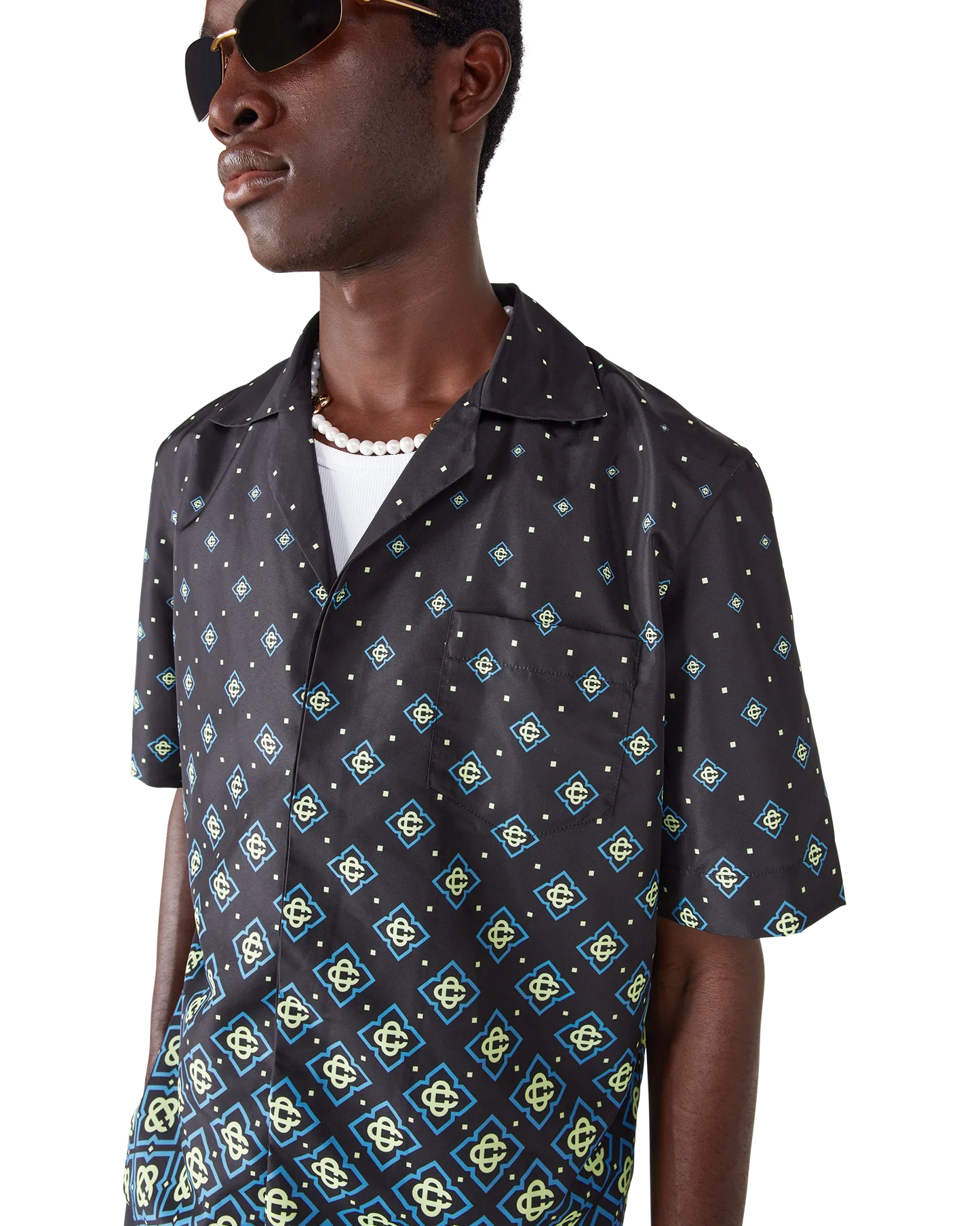 Degrade Monogram Short Sleeve Swimwear