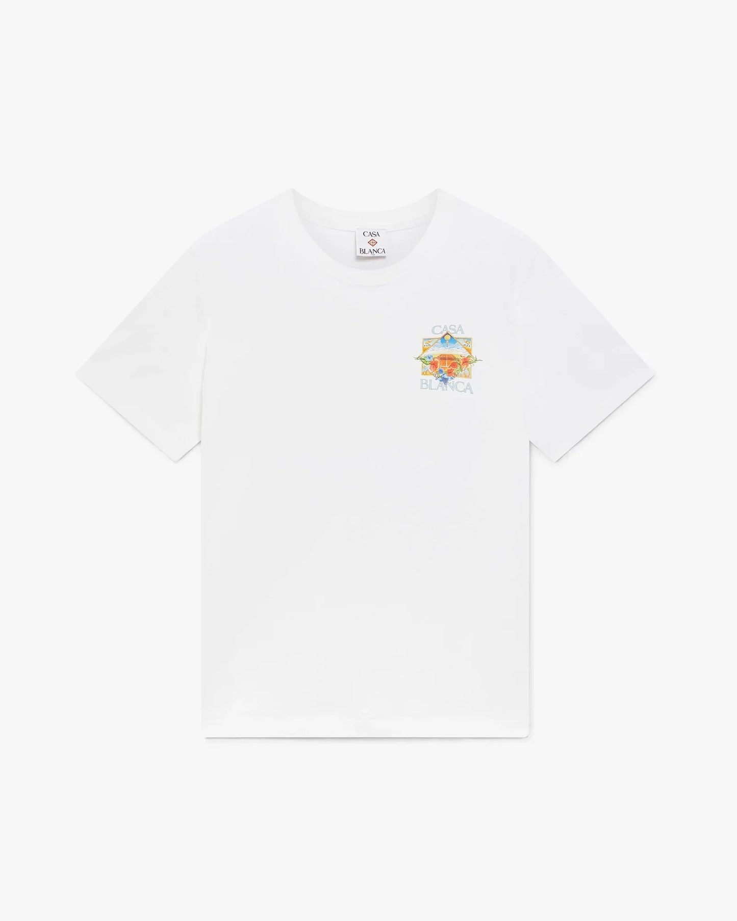 White Flower Court Icon Short Sleeve T-Shirt