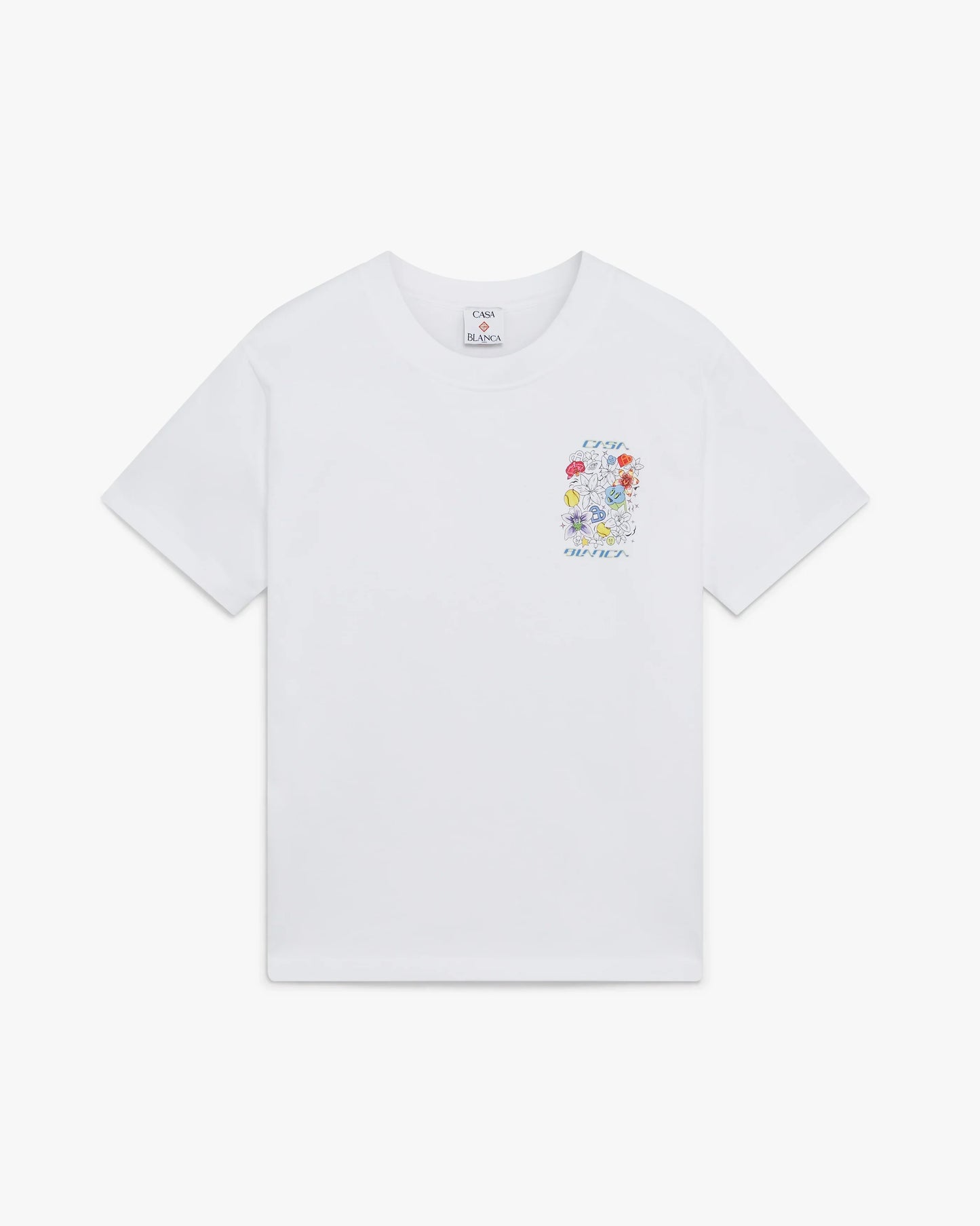 White Graffiti Short Sleeve T-Shirt
