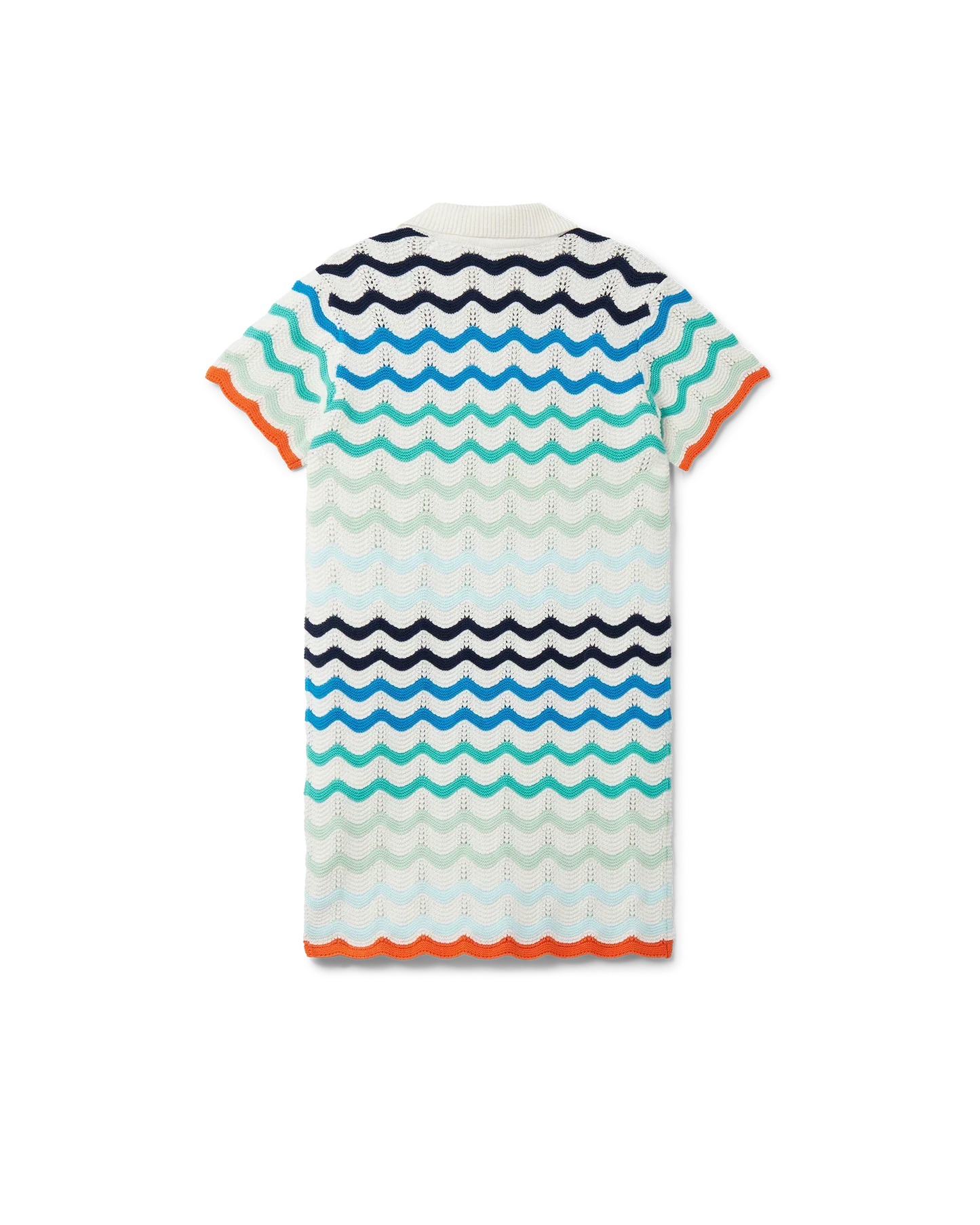 Gradient Wave Crochet Dress