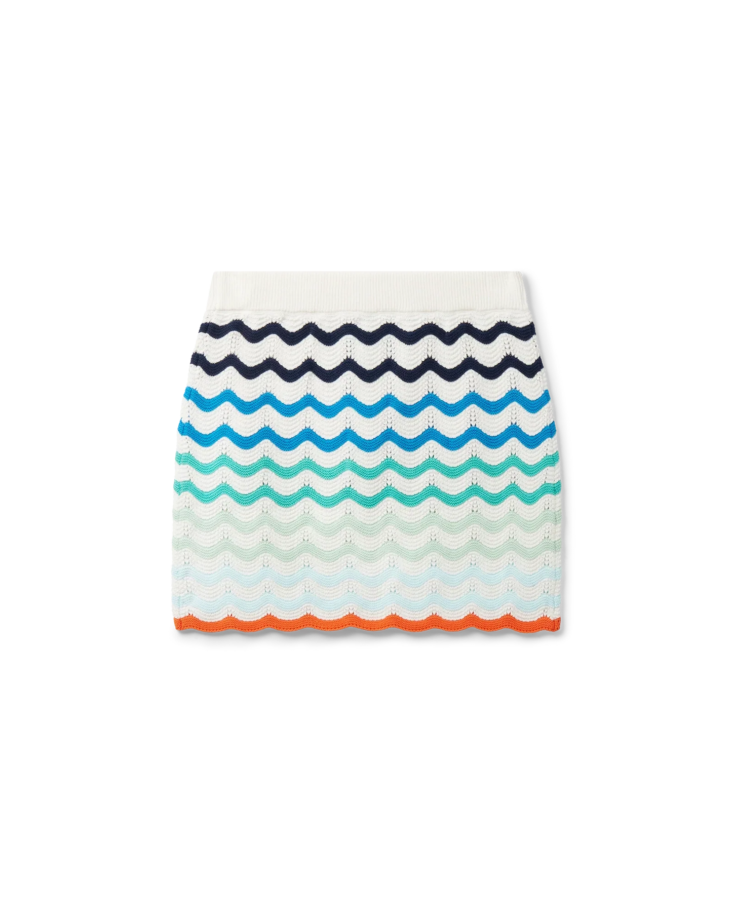 Gradient Wave Crochet Skirt