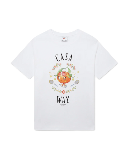 Casa Way Orange Mascot Short Sleeve T-Shirt