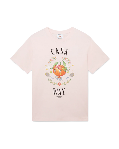 Casa Way Orange Mascot Short Sleeve T-Shirt