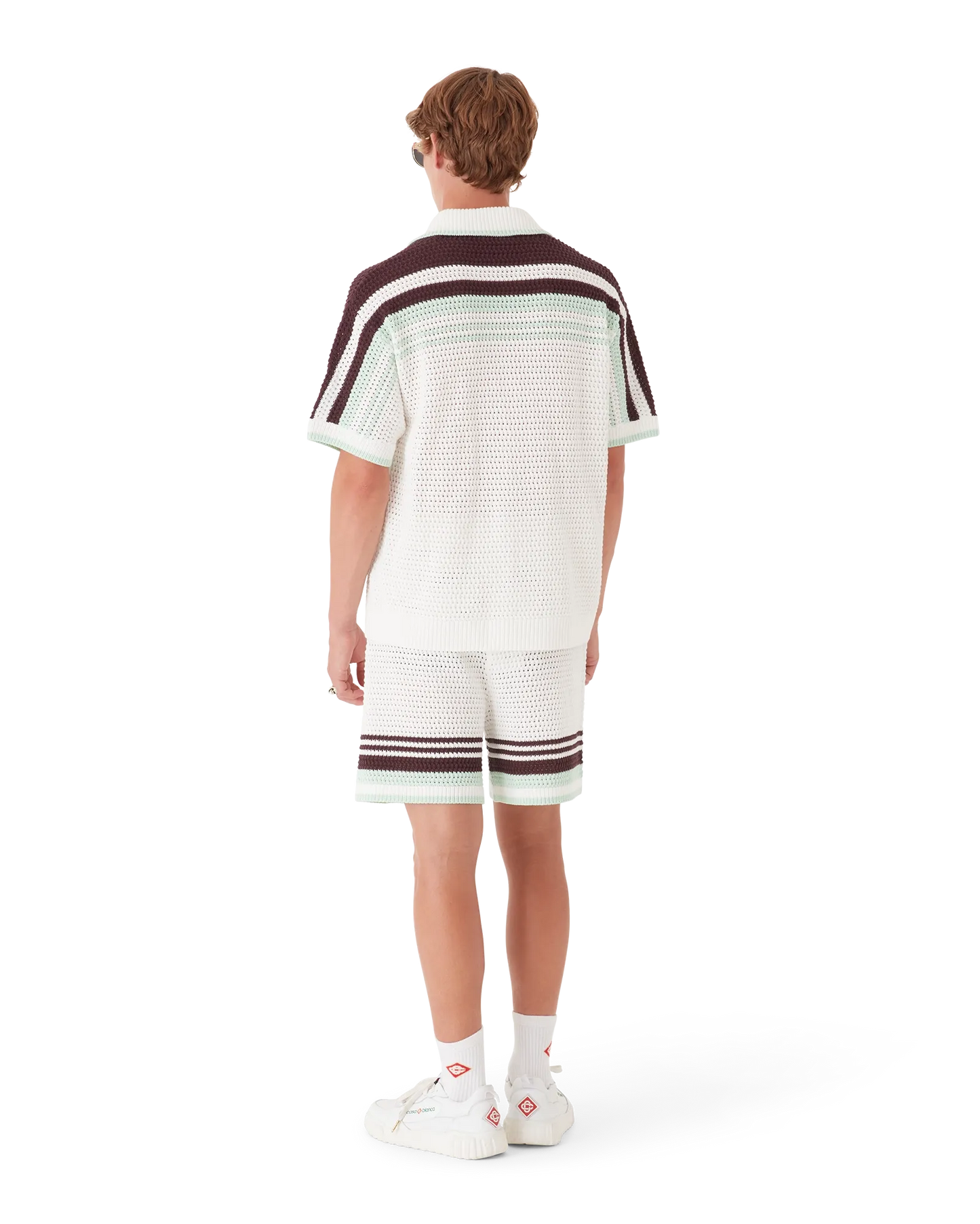 Tennis Cotton Crochet Short Sleeve Shirt