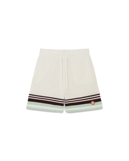 Tennis Cotton Crochet Shorts