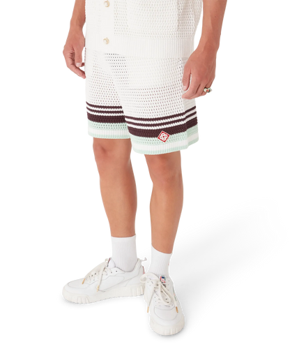 Tennis Cotton Crochet Shorts