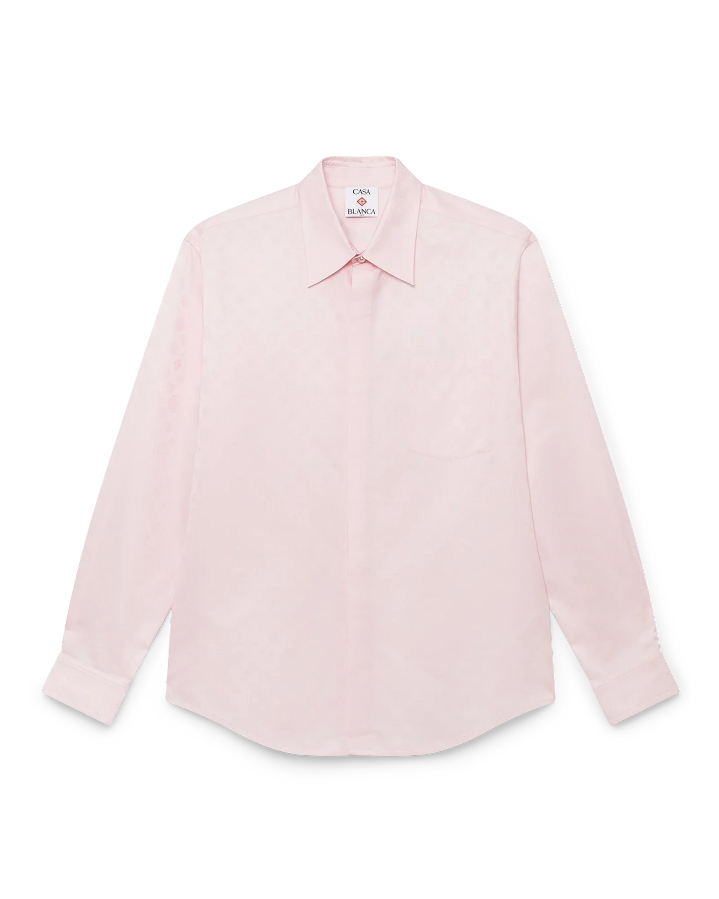 Cotton Monogram Long Sleeve Shirt