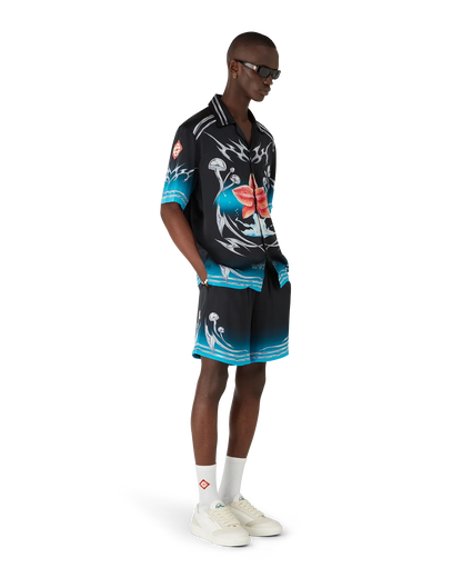 Blades Silk Satin Shorts