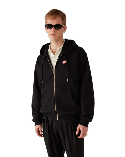 Diamond Logo Zip Hooded Sweatshirt
