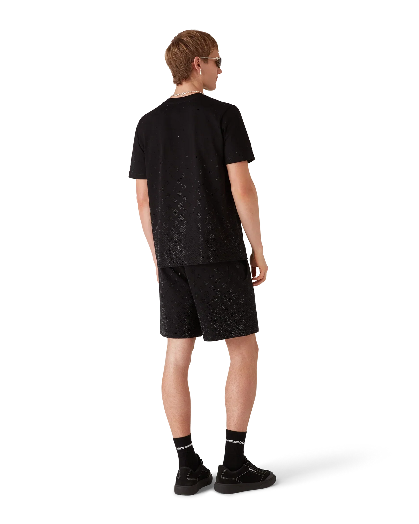 Crystal Monogram Logo Short Sleeve T-Shirt