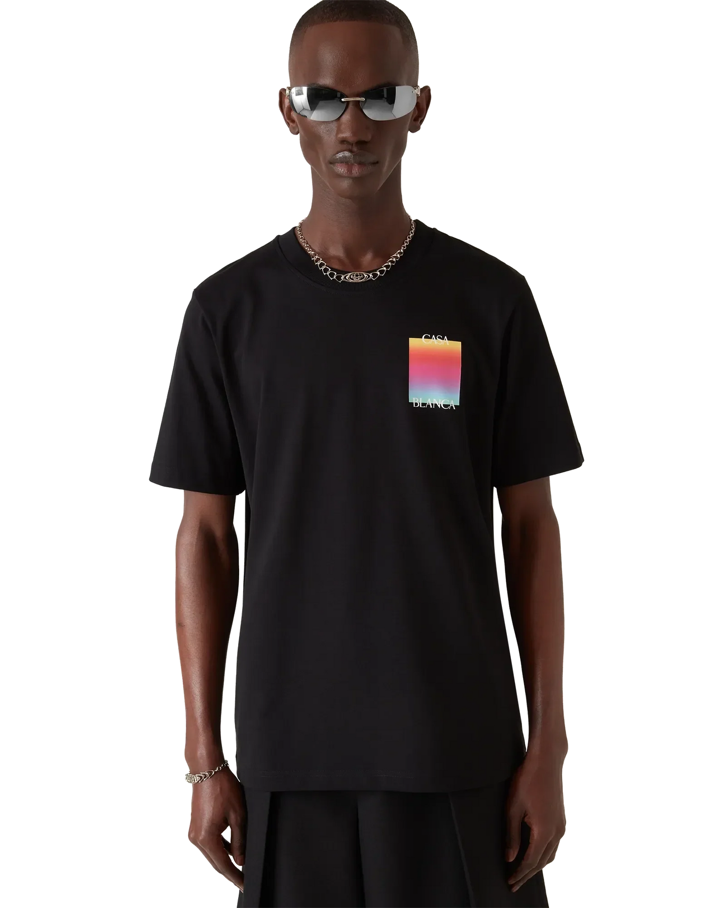 Gradient Square Logo Short Sleeve T-Shirt