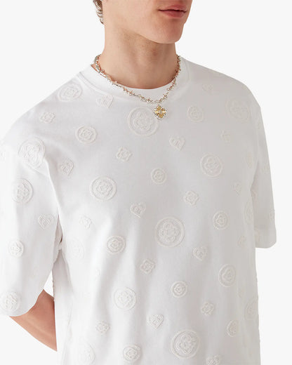 Applique Monogram Oversized Short Sleeve T-Shirt