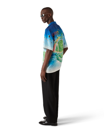 Beyond Destiny Short Sleeve Silk Shirt