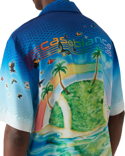 Beyond Destiny Short Sleeve Silk Shirt