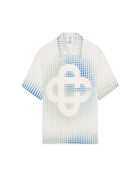 Dots Short Sleeve Linen Shirt