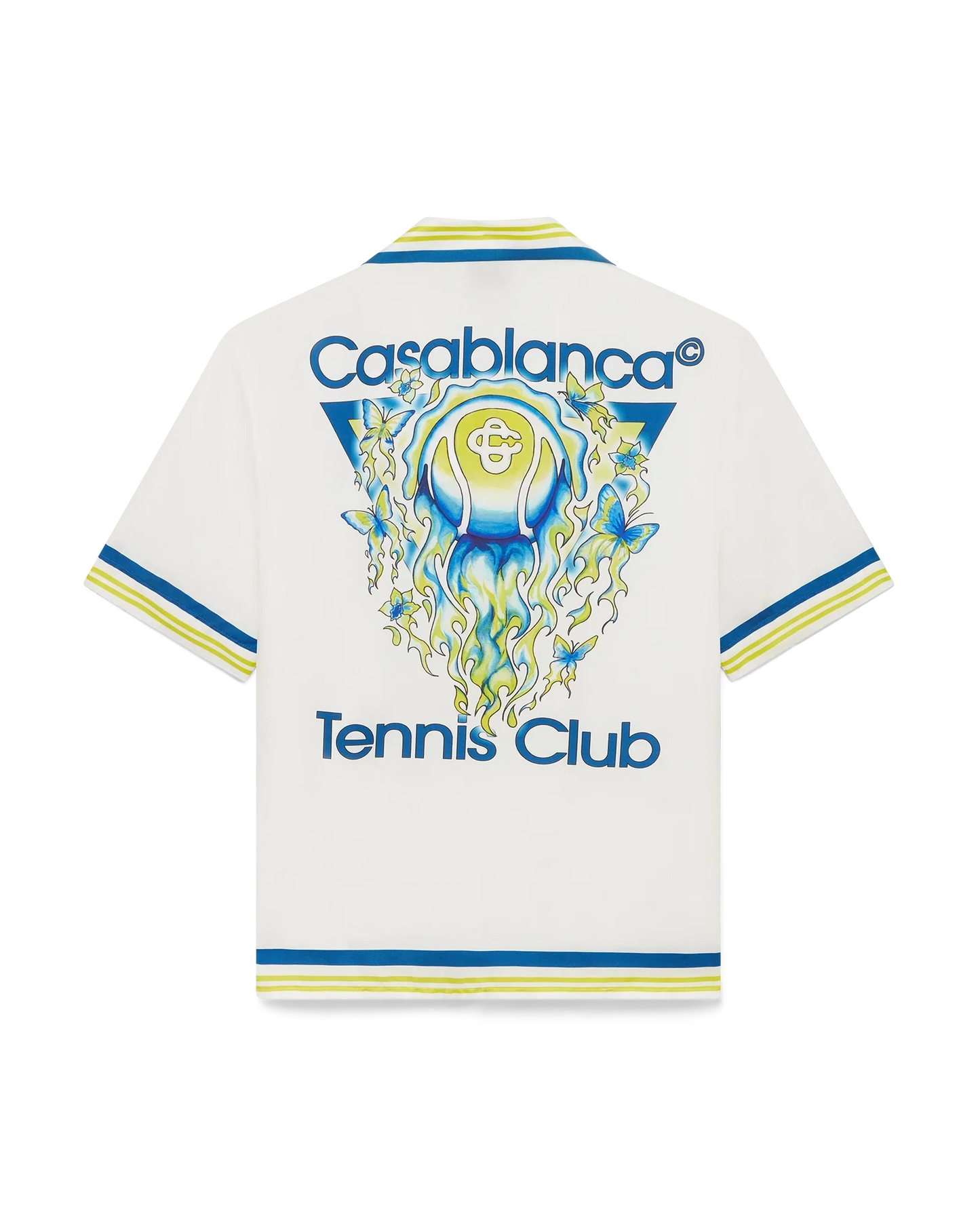 Tennis Club Short Sleeve Silk Shirt