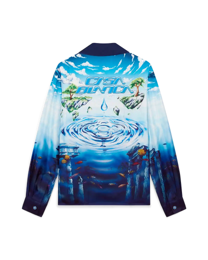 Lost Atlantis Long Sleeve Silk Shirt