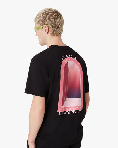 Black & Pink Arches Short Sleeve T-Shirt