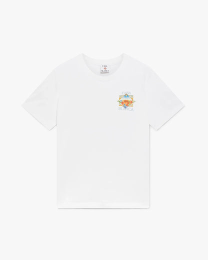 White Flower Court Icon Short Sleeve T-Shirt