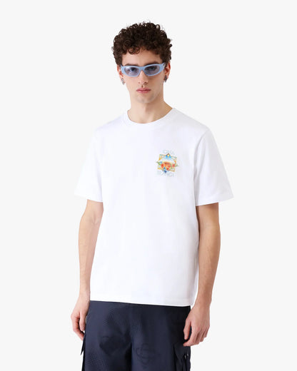 White Flower Court Icon Short Sleeve T-Shirt