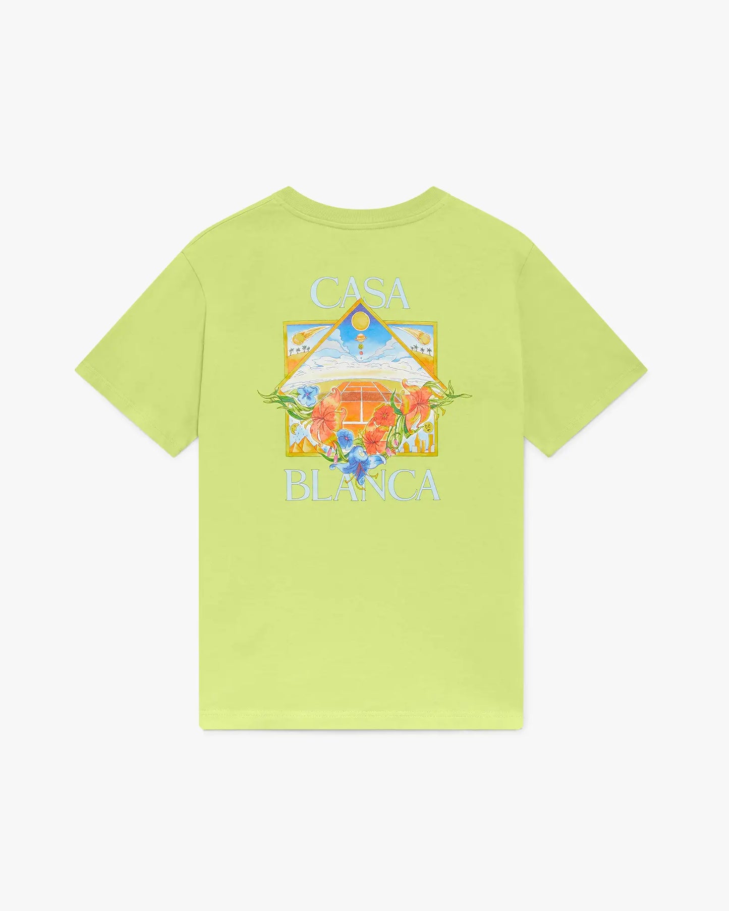 Lime Flower Court Icon Short Sleeve T-Shirt