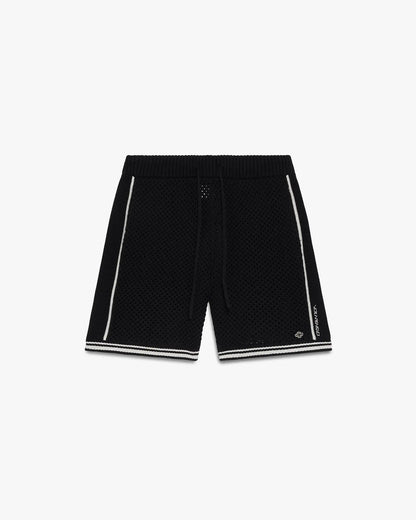 Black Mesh Shorts