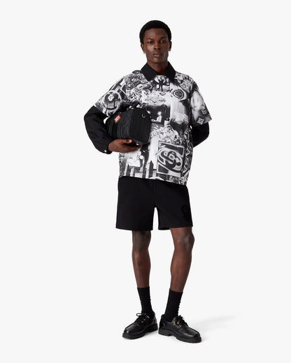 Rave Collage Short Sleeve Mesh T-Shirt