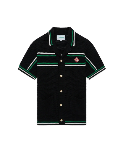 Tennis Short Sleeve Crochet Shirt