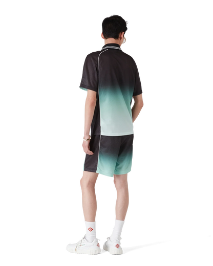Gradient Monogram Jacquard Short Sleeve Football Shirt