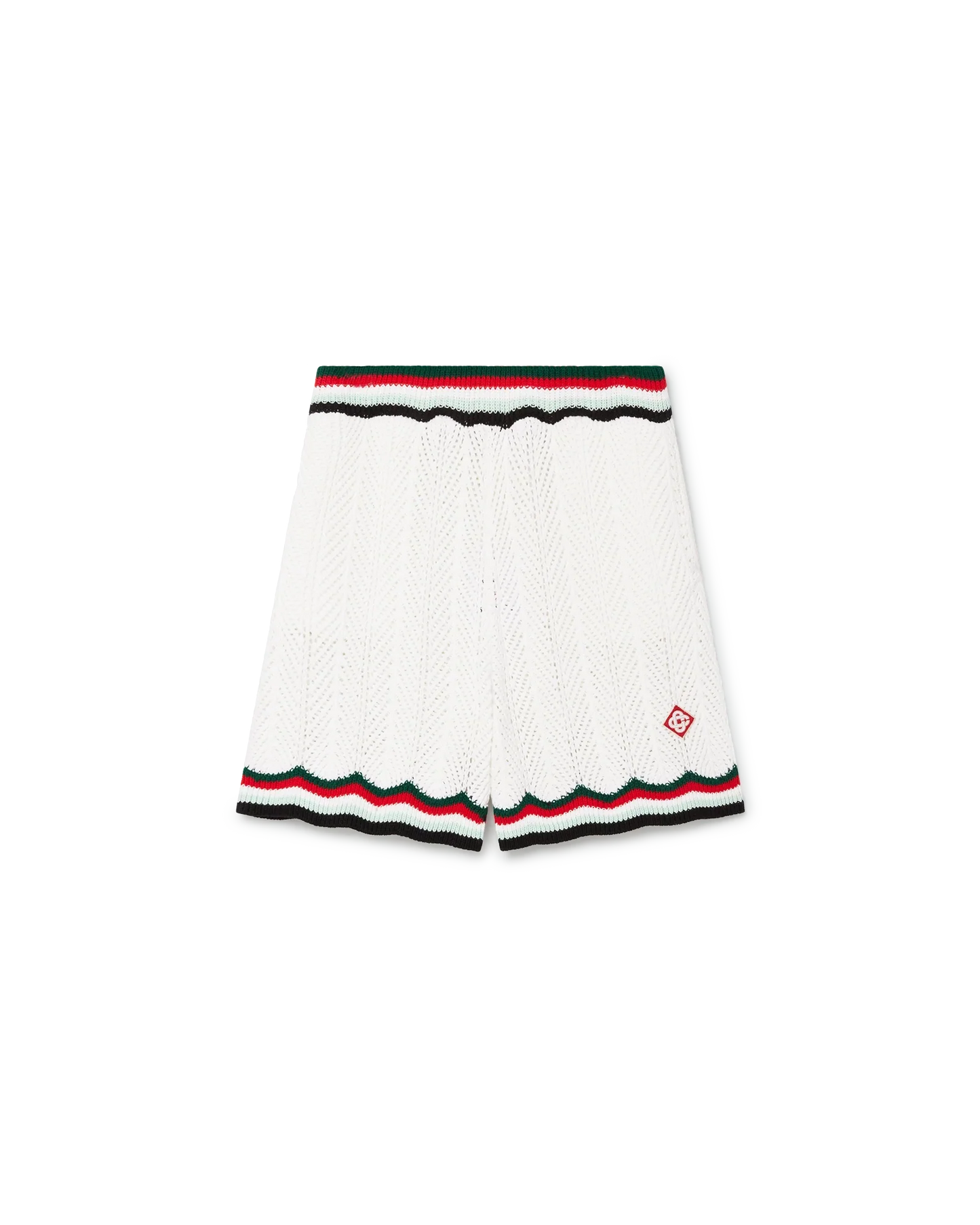 Cotton Chevron Crochet Shorts
