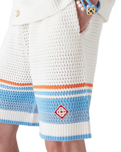 Cotton Tennis Crochet Shorts