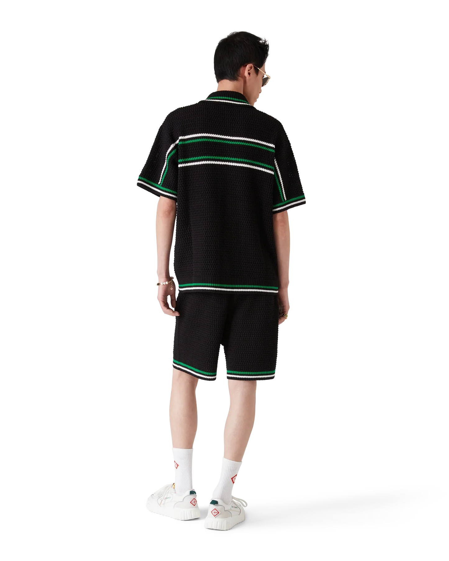 Tennis Short Sleeve Crochet Shirt