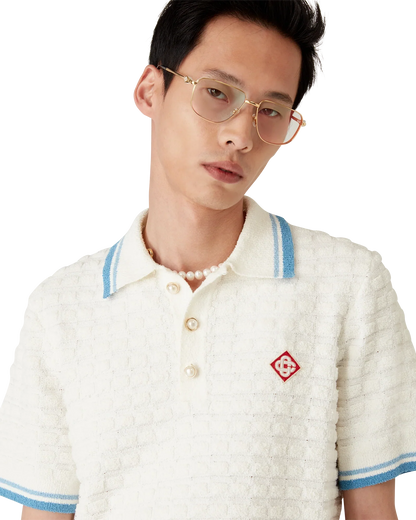 Cotton Boucle Polo Shirt