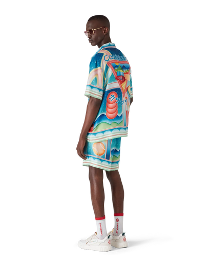 Galaxy Court Short Sleeve Silk Shirt