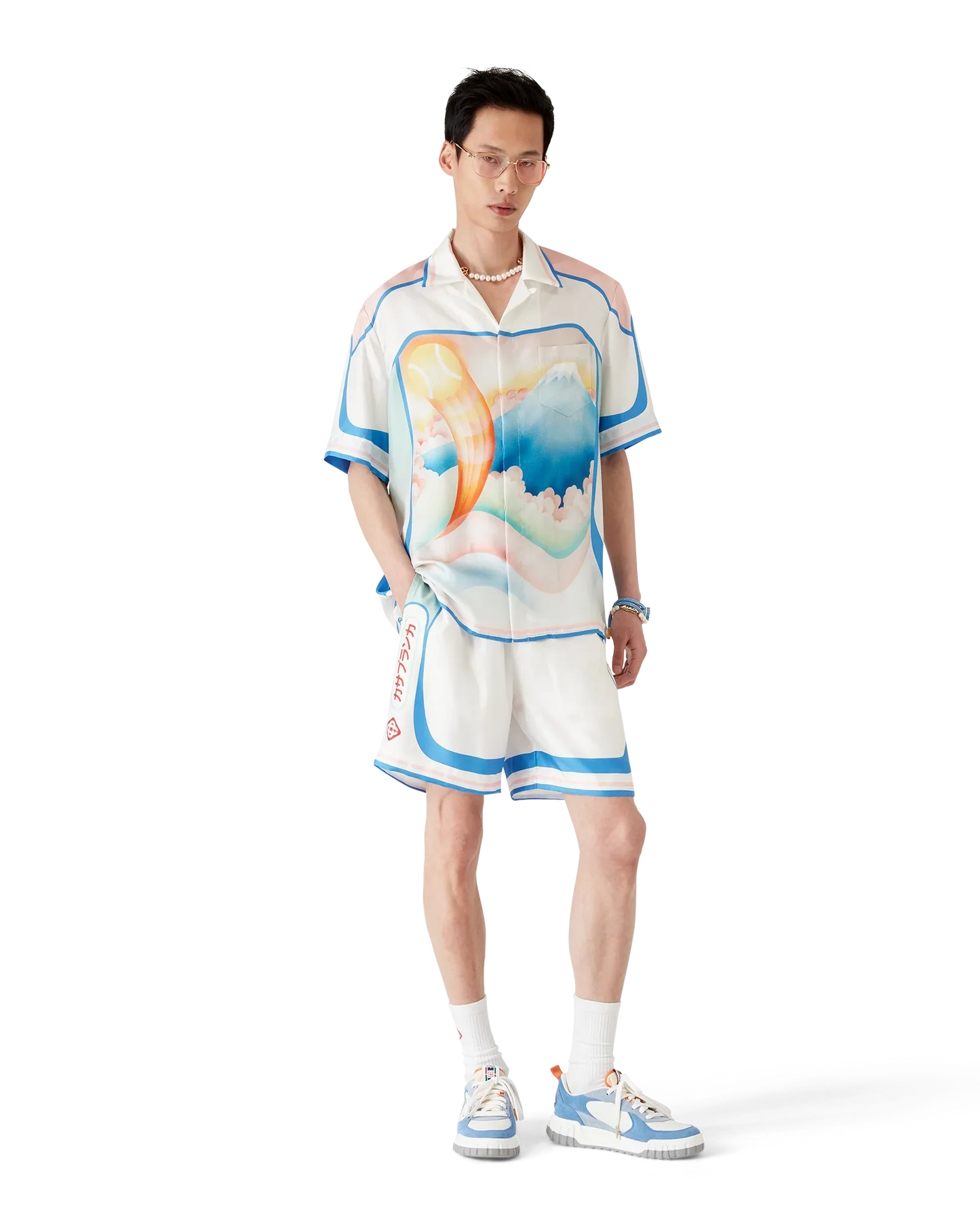 Fuji Dream Short Sleeve Silk Shirt