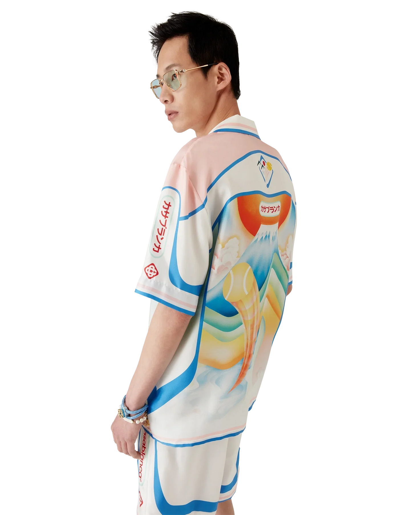 Fuji Dream Short Sleeve Silk Shirt