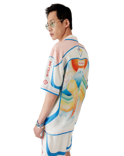 Fuji Dream Short Sleeve Silk Shirt