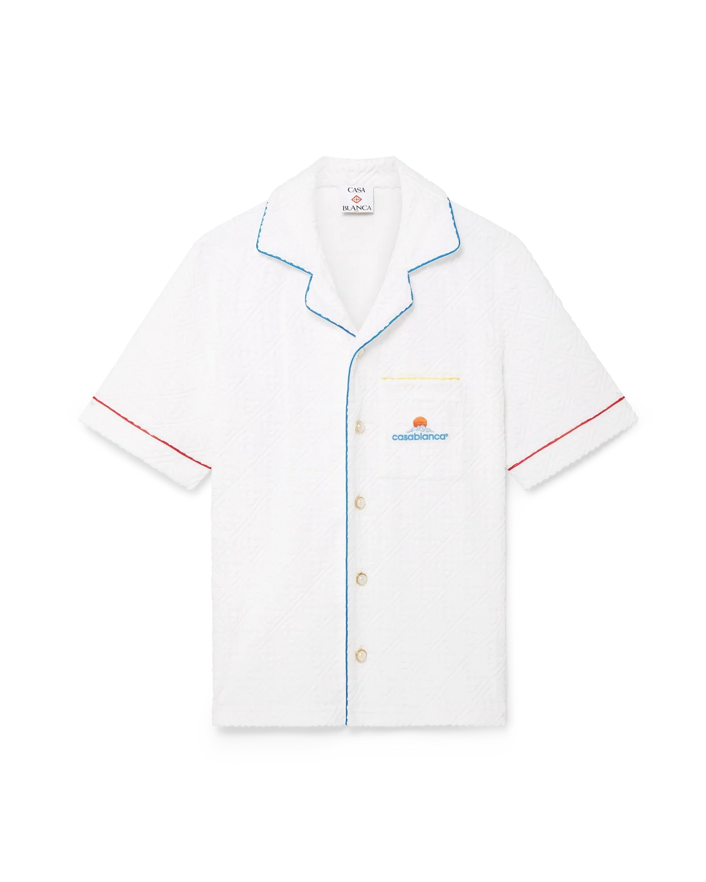 Monogram Jacquard Short Sleeve Towelling Shirt