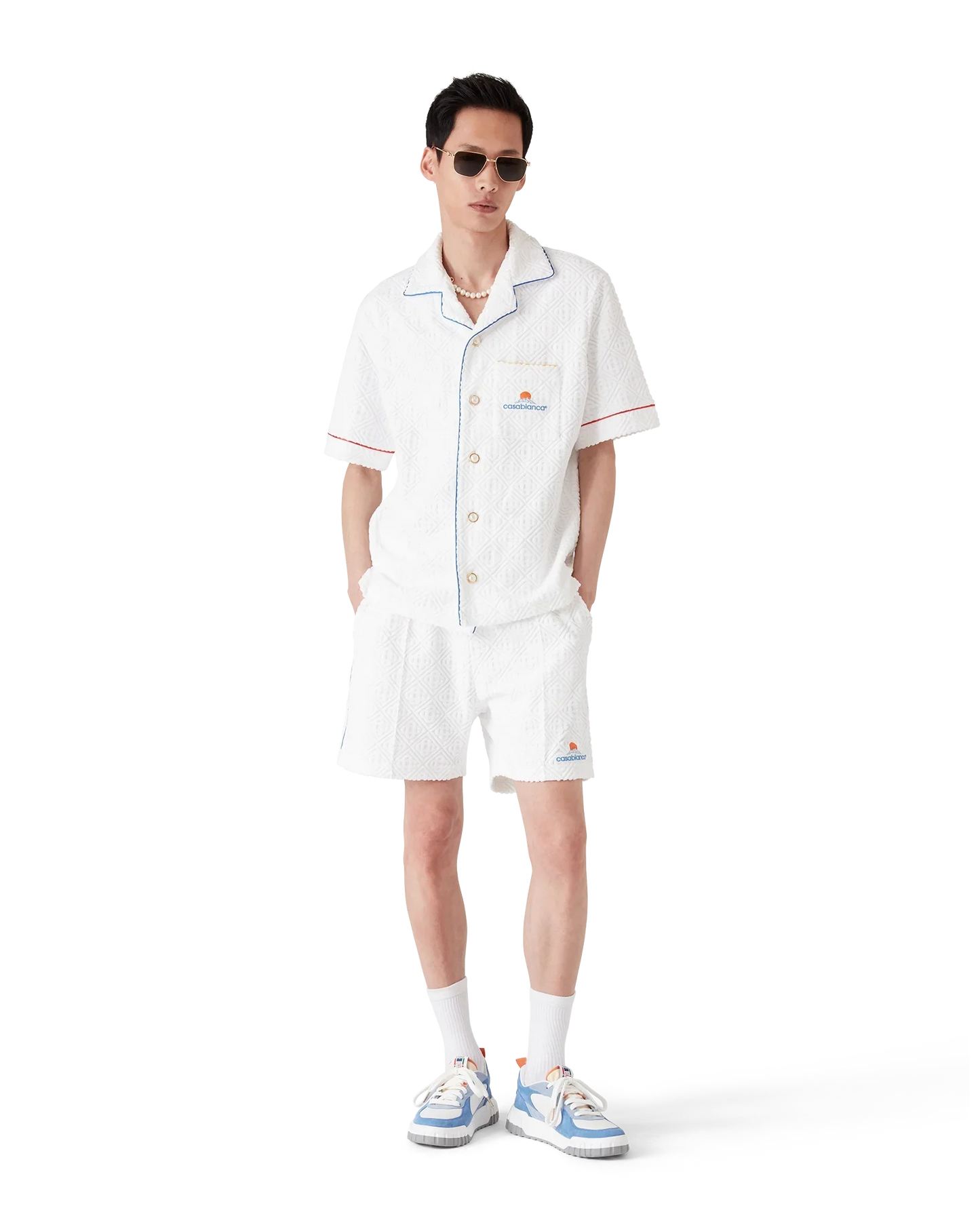 Monogram Jacquard Short Sleeve Towelling Shirt