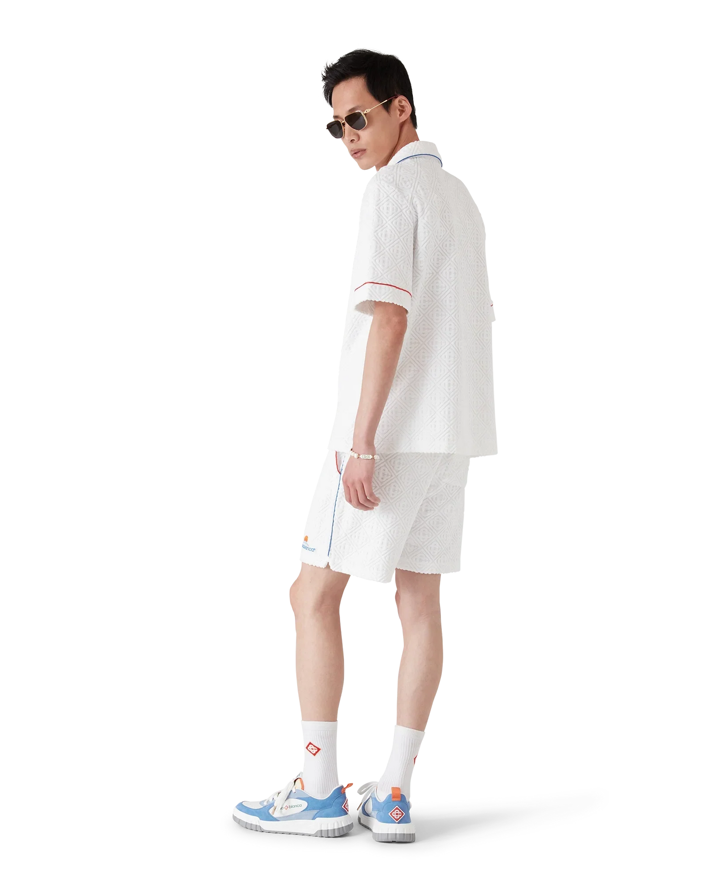 Monogram Jacquard Short Sleeve Towelling Shirt