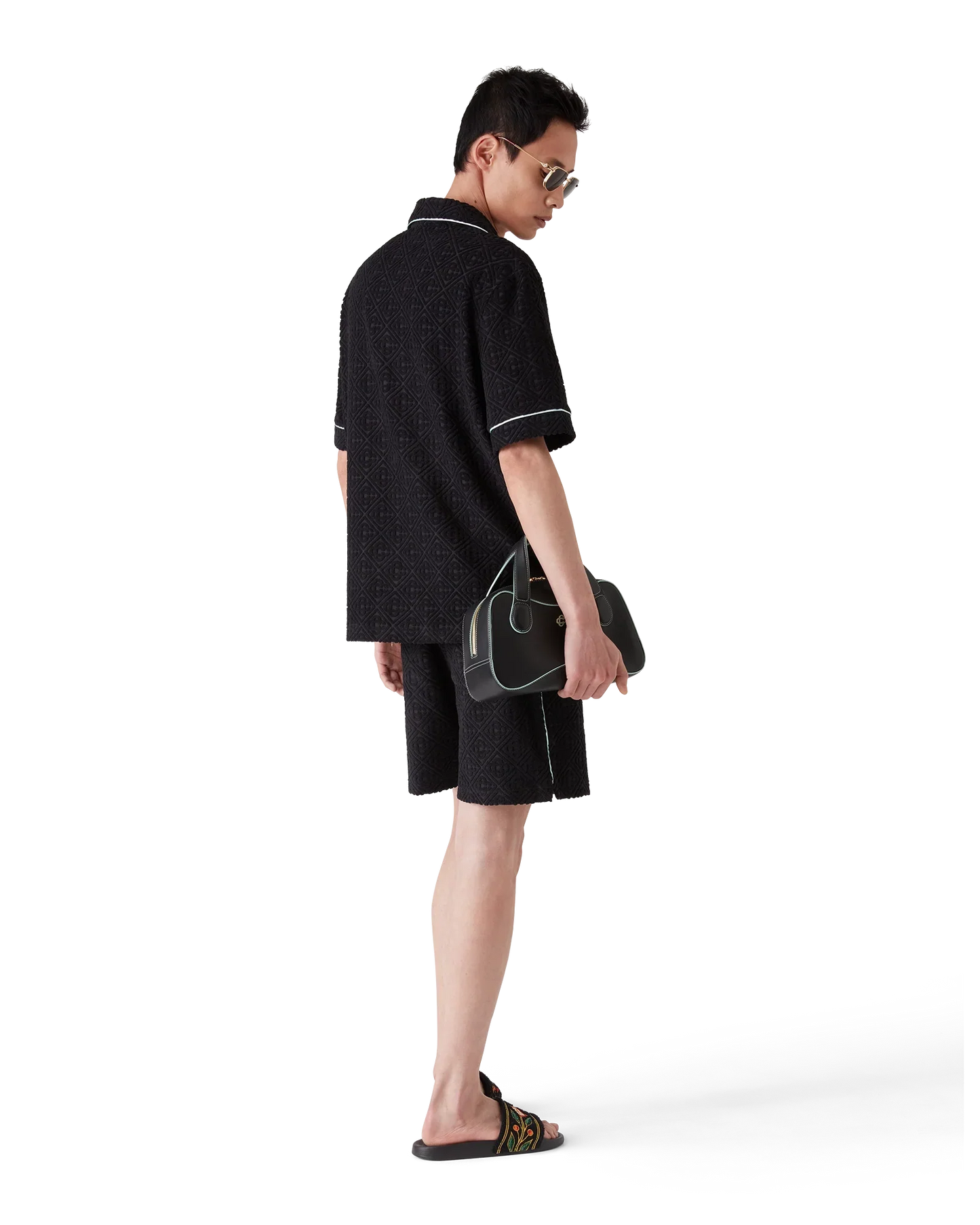 Monogram Jacquard Short Sleeve Towelling Shirt