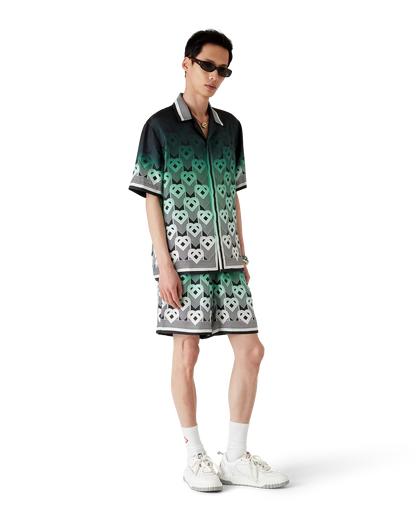 Gradient Monogram Silk Shorts