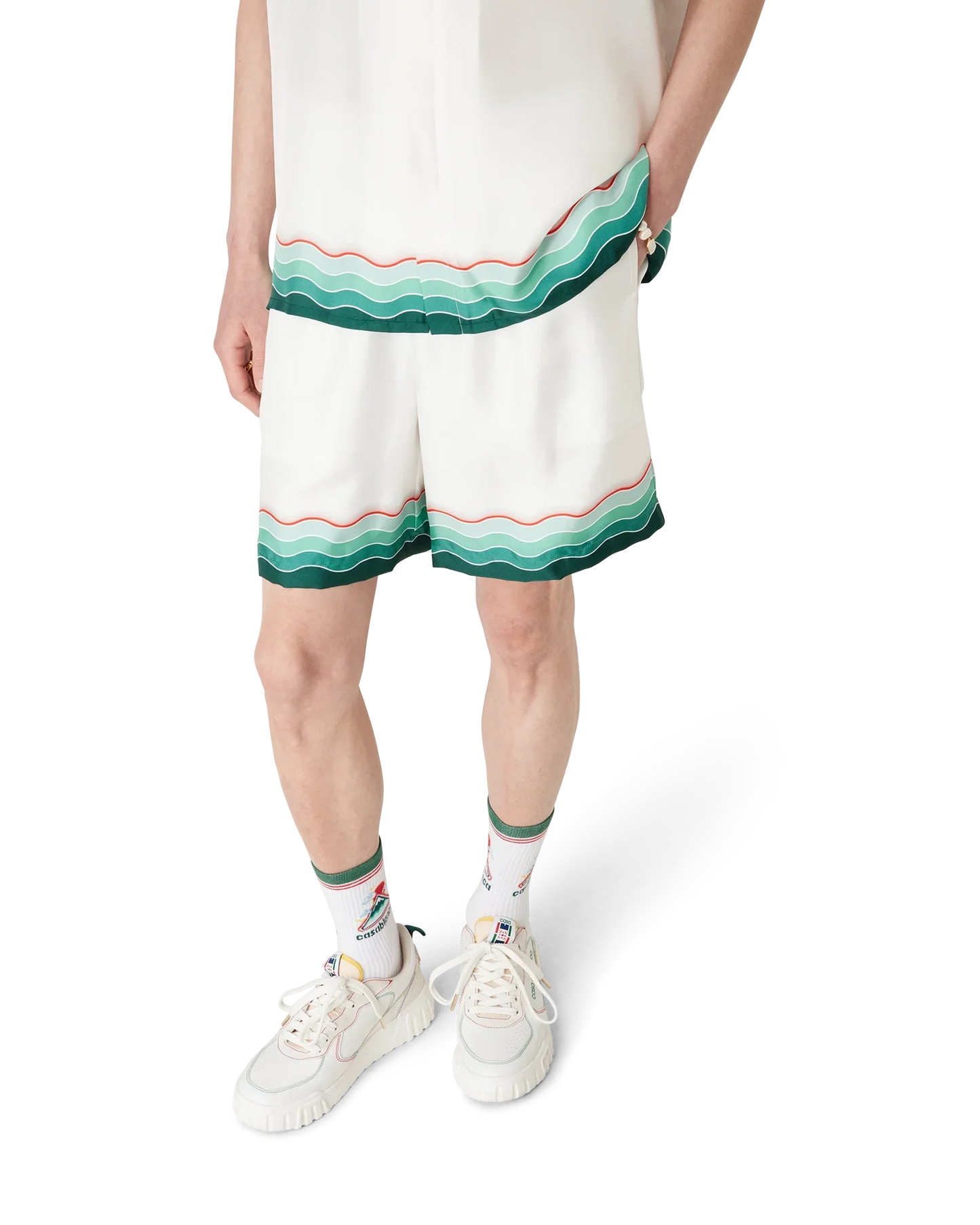Montagne Ondulee Silk Shorts