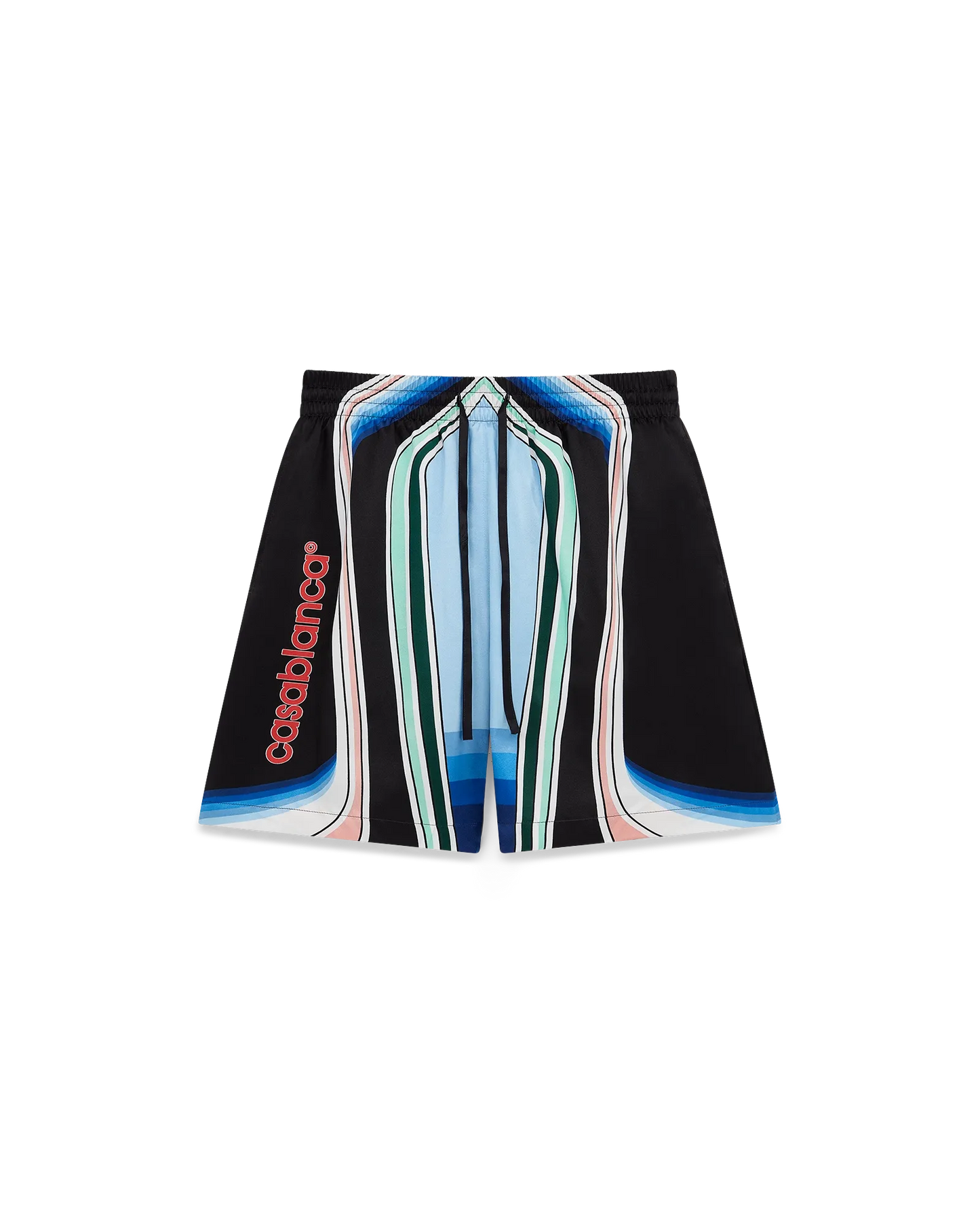 Graphic Mountain Silk Shorts