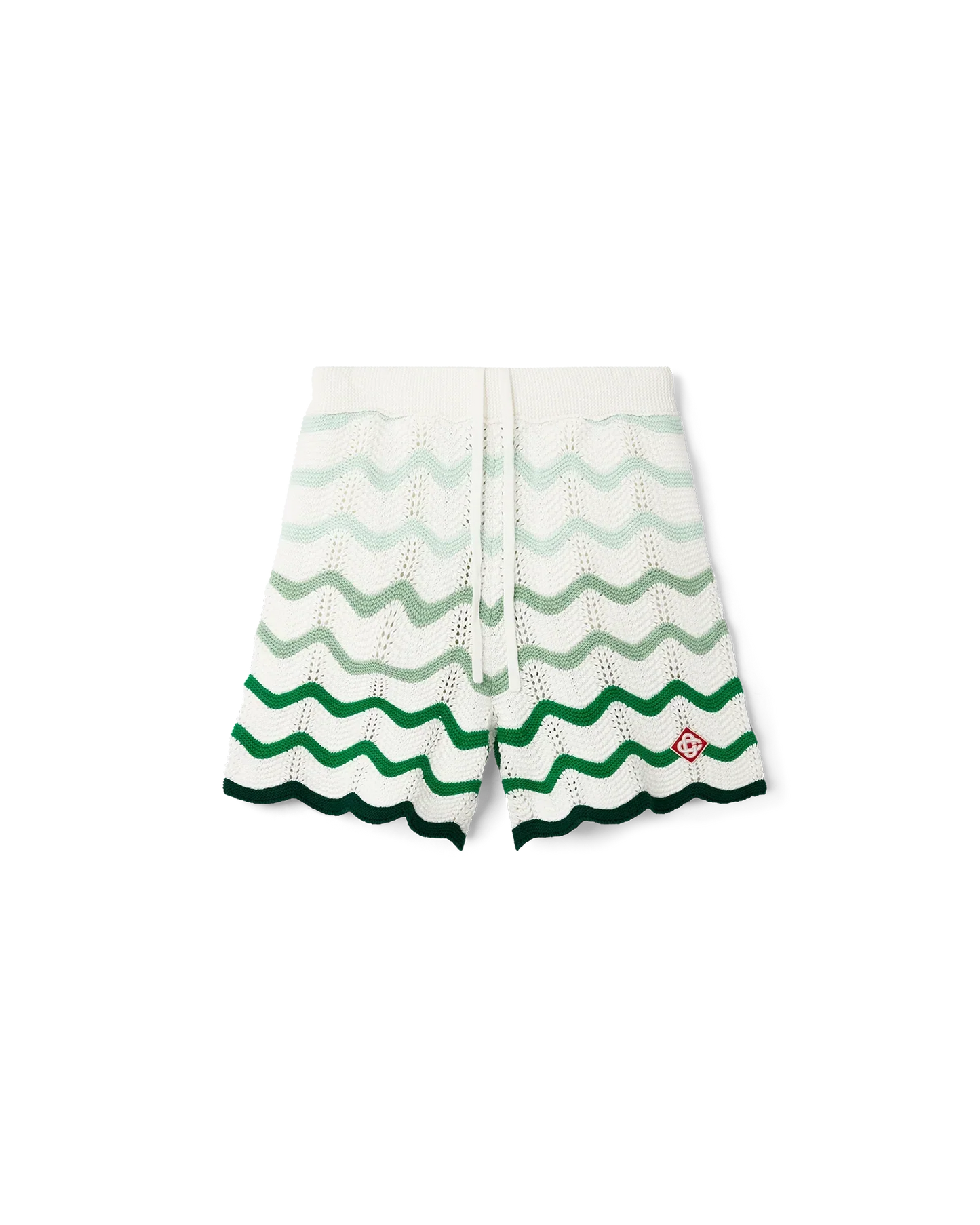 Wavy Gradient Crochet Shorts