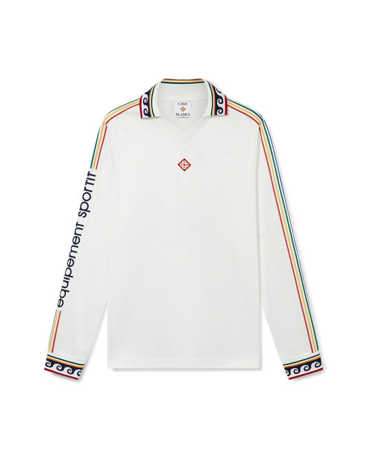 Jacquard Monogram Football Long Sleeve Shirt
