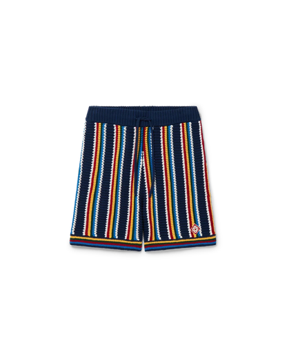 Crochet Stripe Shorts