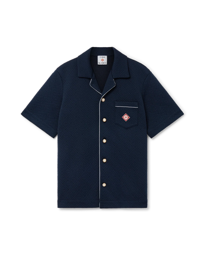 Jacquard Monogram Short Sleeve Shirt